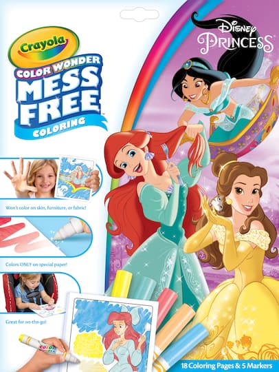 Download Crayola Color Wonder Mess Free Coloring Pad Markers C Disney Princess Michaels